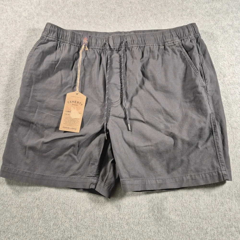 Faherty Mens Essential Chambray Shorts Size XXL 6 1/2